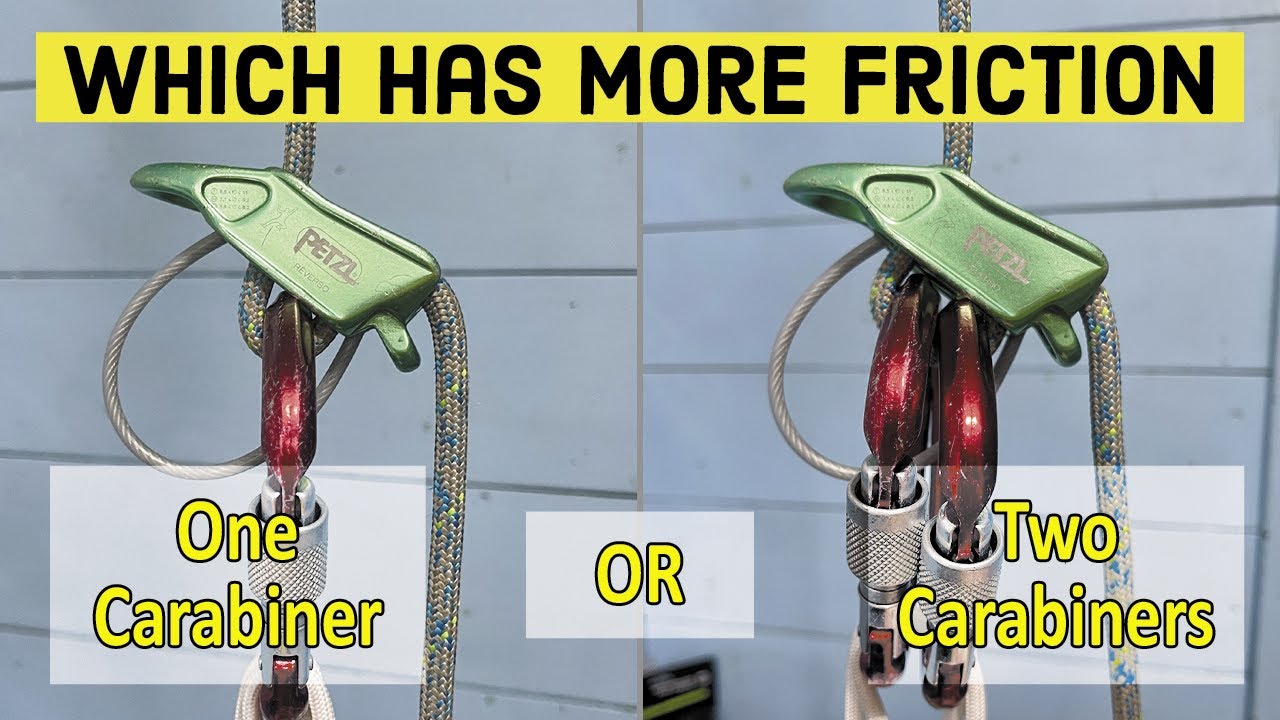 Part 3 (of 3) Practical Abseil Tests: Which Has More Friction, One or Two Carabiners?
