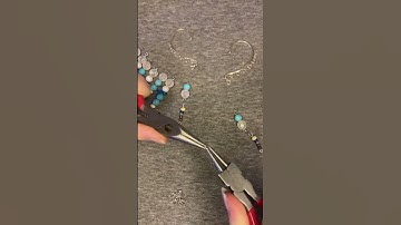 Blue beaded ear cuffs! #fyp #diycosplay #diyjewelry #handmade #jewelry