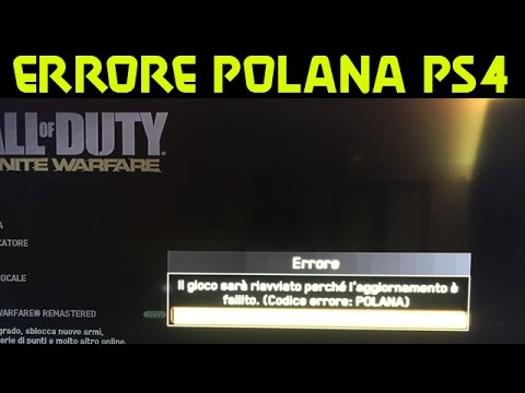 ERRORE POLANA SU PS4 - COME RISOLVERE