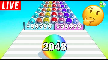 Ball Run 2048 Merge Number Live Gameplay Part -1