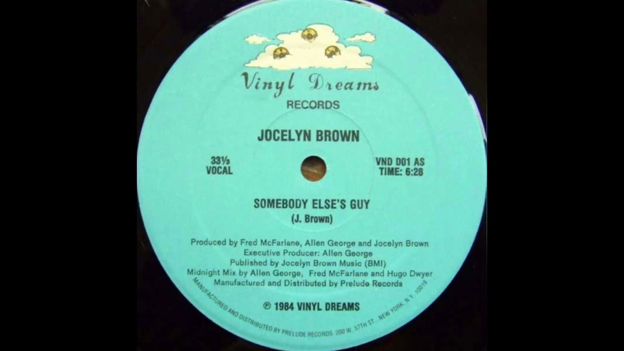 Jocelyn Brown - Somebody Else´s Guy Original 12 inch Version 1984