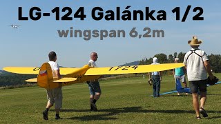 LG-124 Galanka 1/2 | 50% giant scale RC glider | 4K | Nesvacily 2023
