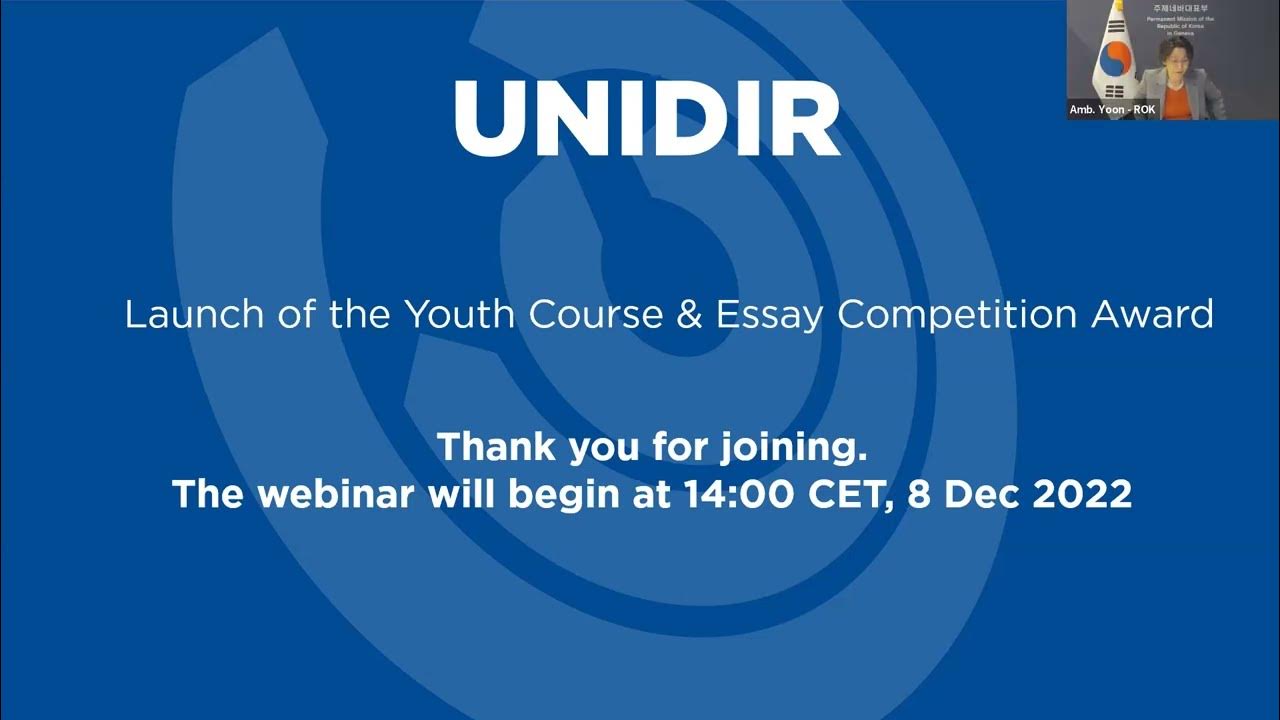 unidir global disarmament essay competition