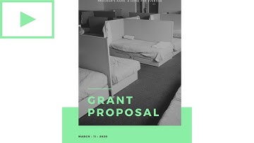 Grant Proposal Video for Transitional Shelter Services   Sample