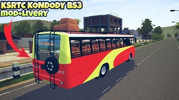 KSRTC Kondody Bs3 Bus Mod in Bus Simulator Indonesia - Bussid Bus Mod - Bussid Car Mod - BUSSID