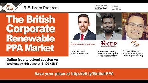 Webinar: The British Corporate Renewable PPA Market
