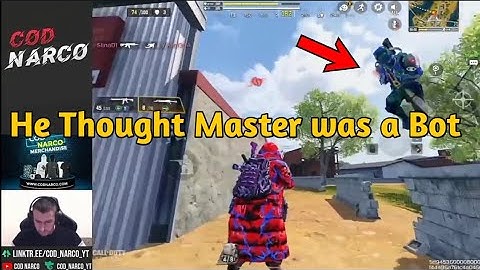 Enemy Thought He Is bot | CoD Narco Using Bot Skin For 1 Day Then This Happen Call of Duty: Mobile