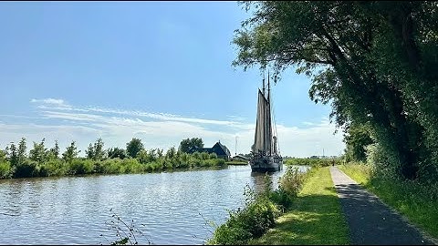 31 juli 2024, vanuit Burdaard op de fiets langs de Dokkumer Ee