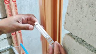 paano magkabit ng hamba | how to install door jamb | plastic door installation | cr pvc door