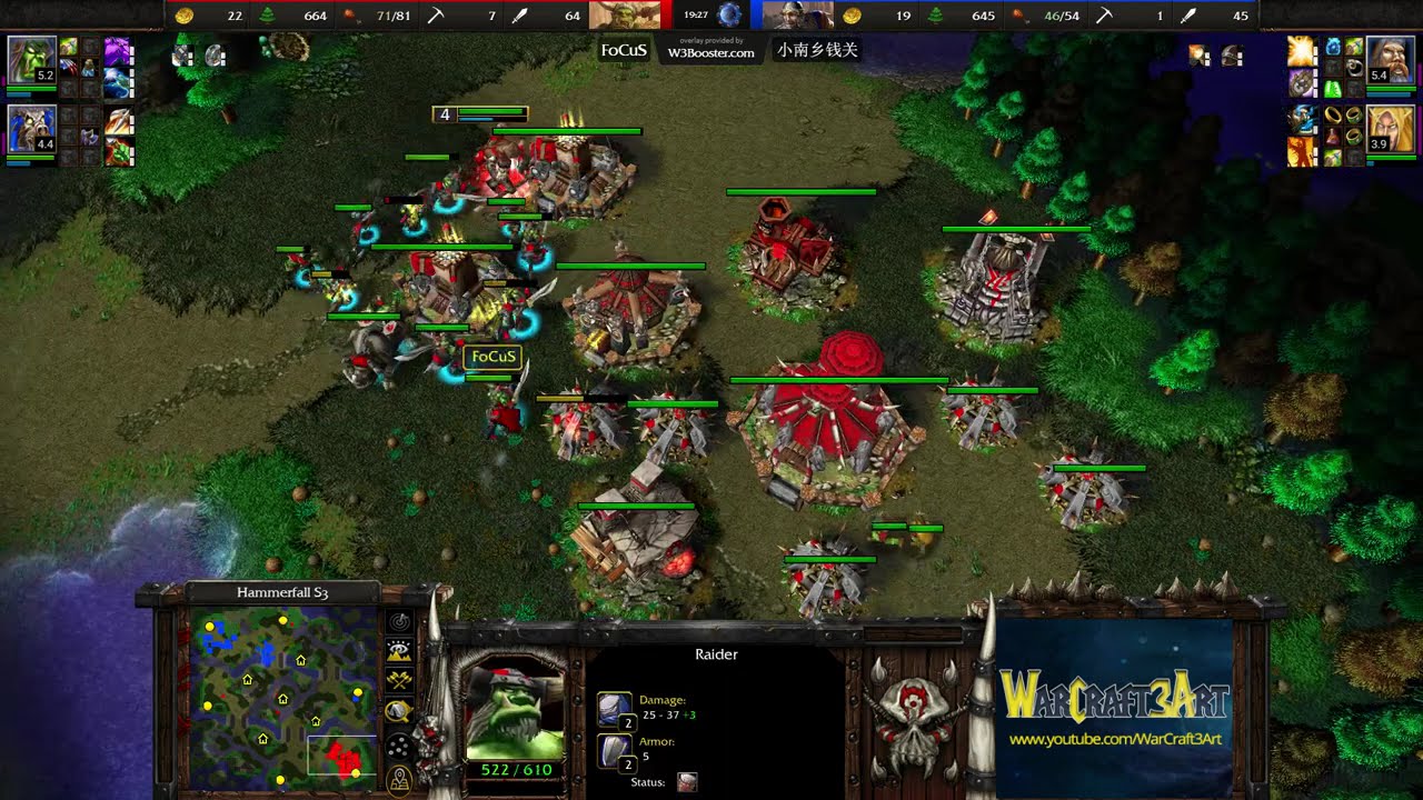 Sok(HU) vs FoCuS(ORC) - Warcraft 3: Classic - RN8043