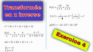 Solved Exercise (Partial fraction decomposition / Inverse Z-transform | Transformée en z inverse