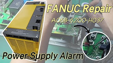 FANUC Power Supply Repair – Alarm 02 (Fan Fault) | A06B-6200-H037