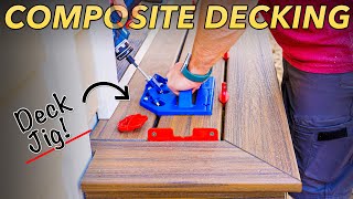 Install COMPOSITE DECKING (Trex) with a DECK JIG // HowTo