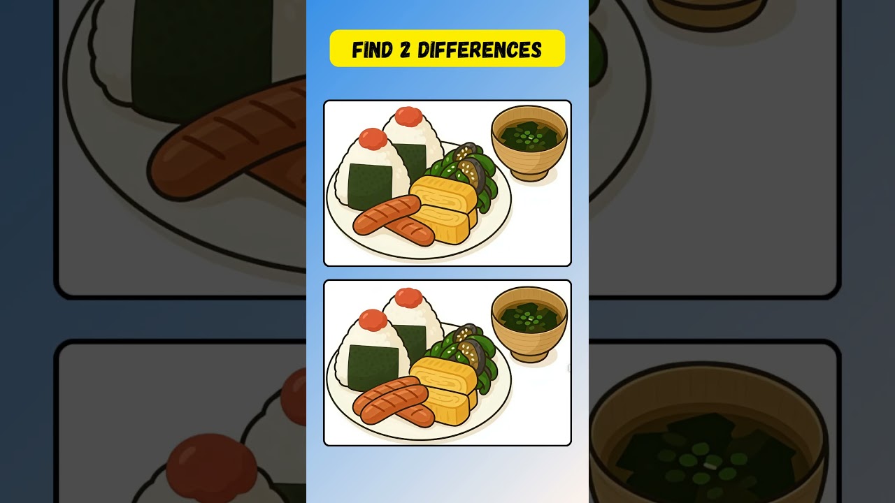 ONLY people with good eyes can find the differences!! 