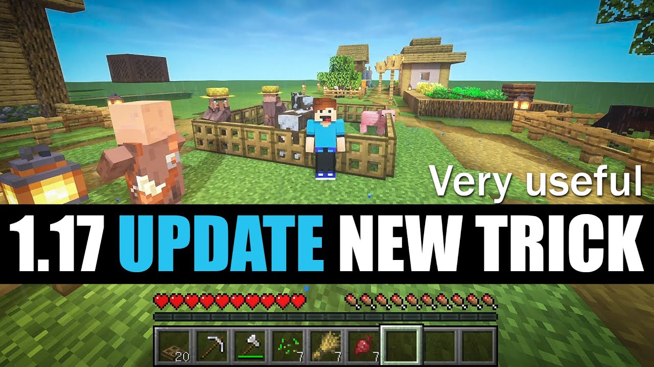 MINECRAFT 1.17 Update very useful trick.. - YouTube