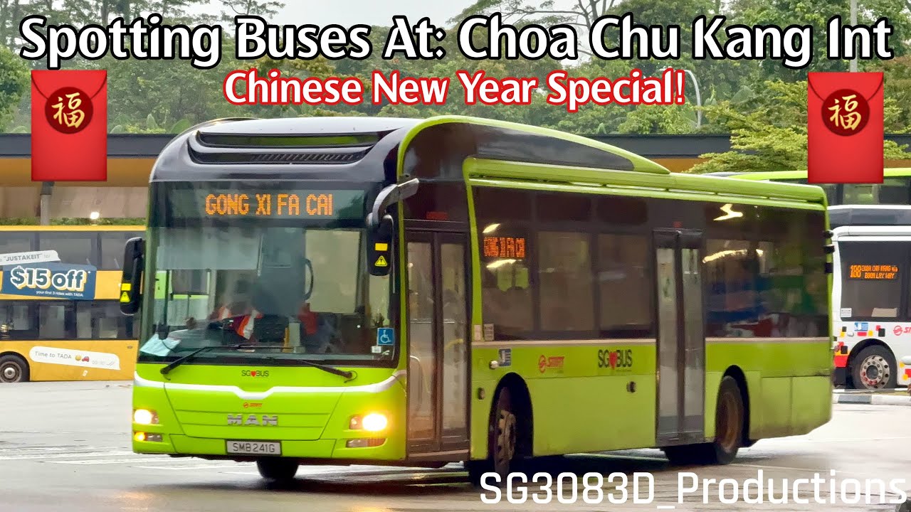 [SMRT] CNY Special - Buses In Action At Choa Chu Kang Interchange, Singapore 2025