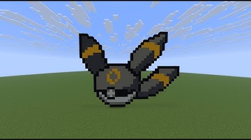 Minecraft Pixel Art Tutorial – Umbreon Pokéball (Eevee Evolution Design)