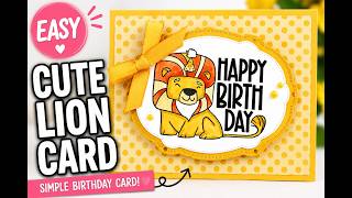 Simple Birthday Card with Caring Animals Stamp Set | Chic n Scratch Live 227