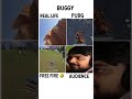REAL LIFE VS PUBG VS FREE FIRE #pubgmobile #bgmi #freefire