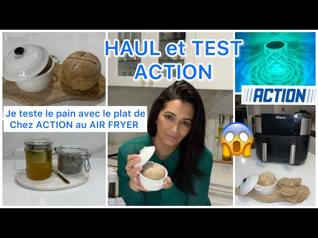 HAUL et TEST ACTION - Je teste le pain avec le plat de chez ACTION au AIR  FRYER-#haul #action #test 