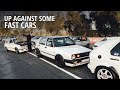 18t mk2 gti vs audi s3 x2 18t mk1 golf vet datsun 510  18t mk2 golf  drag racing