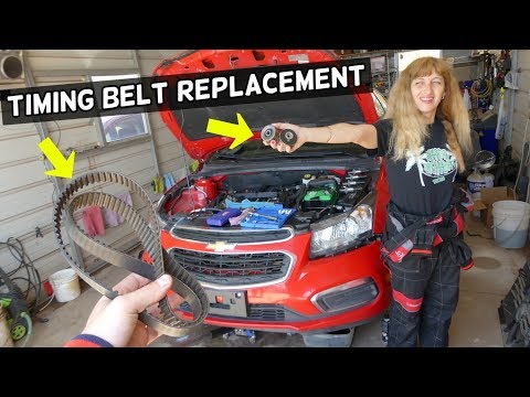 HOW TO REPLACE TIMING BELT ON CHEVROLET CRUZE CHEVY SONIC 1.8 1.6 ENGINE