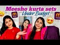 Meesho Kurta Sets Under 😍Budget Haul Telugu || Best Quality Low Price | Meesho Haul #viral  #meesho 
