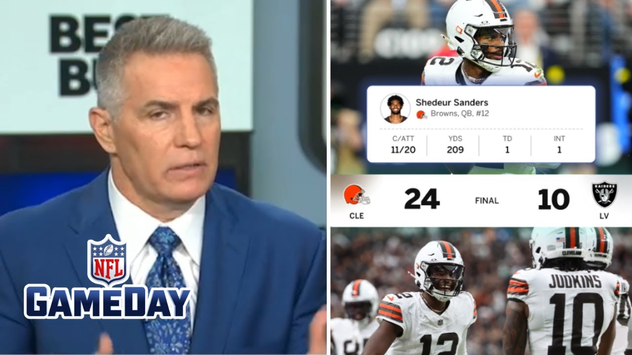 NFL GameDay | Shedeur Sanders' TIME IS NOW - Kurt Warner excites Browns' defense crush Raiders 24-10