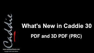 Caddie 30 PDF and 3D PDF PRC
