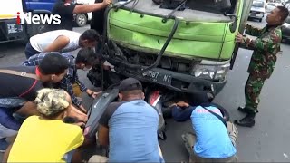 Nekat Terobos Lampu Merah, Truk Box di Madiun Tabrak Enam Kendaraan - iNews Pagi 24/04