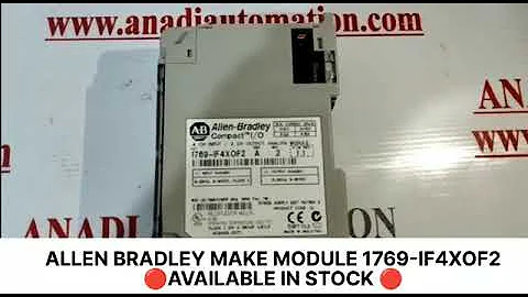 ALLEN BRADLEY MAKE COMPACT I/O ANALOG COMBINATION MODULE 1769-IF4XOF2 AVAILABLE IN STOCK