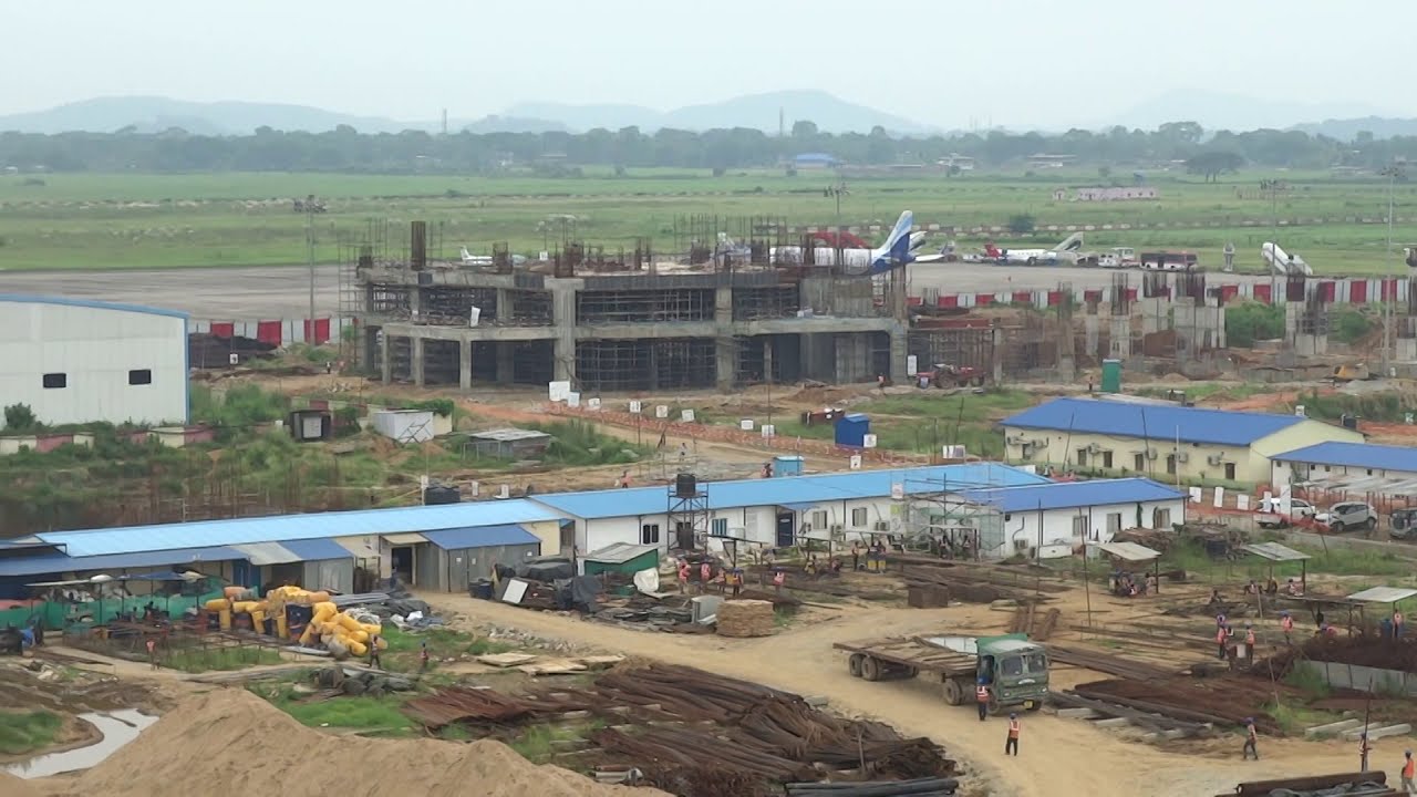 Building new terminal of Guwahati Airport: Actual footage