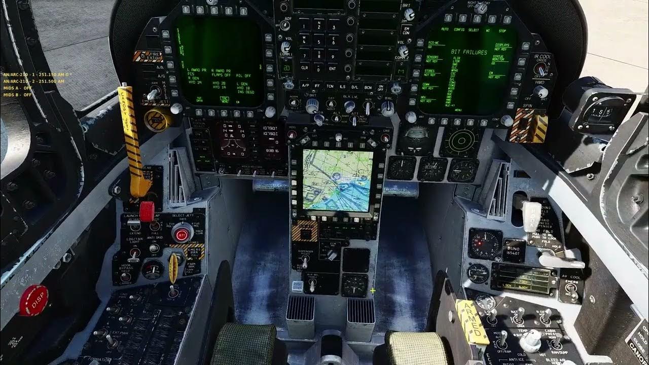 F/A-18C Ground Electric Power Startup - YouTube