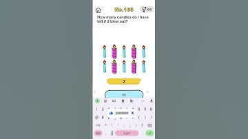 How many candles do i have left if 2 blew out? Brain out level 163 || #viral #shorts