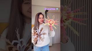 3D Snowflake Christmas Decorations Ideas