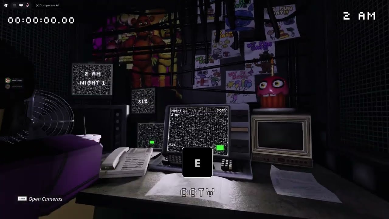 FNAF CO-OP: Five Nights at Freddy's 1 1st night