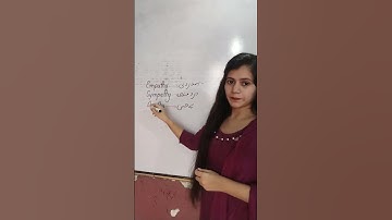 What is Empathy, Sympathy and Apathy? Learn English Vocabulary | English Speaking Practice