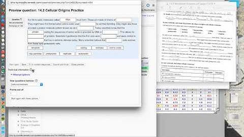 Moodle Drag and Drop Question