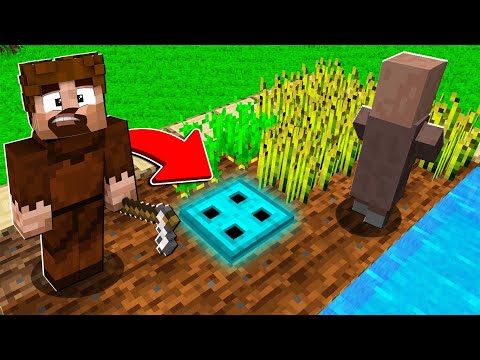 FAKİR KÖYDE GİZLİ ELMAS KAPI BULDU! 😱 - Minecraft