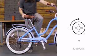 XDS Hyna 7 Speed 26" Women Alloy Beach Cruiser Bicycle Assembly Video