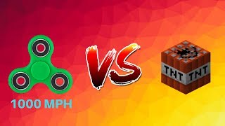 1000 MPH Fidget Spinner vs TNT | Minecraft screenshot 3