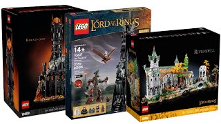 All LEGO Lord of the Rings Big Building sets 20132024 Compilation/Collection Speed Build