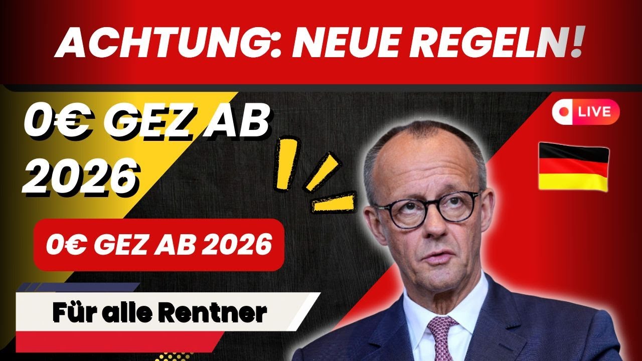 ATTENTION! GEZ-Befreiung 2026: Rentner sparen jetzt 220€! (So geht's)