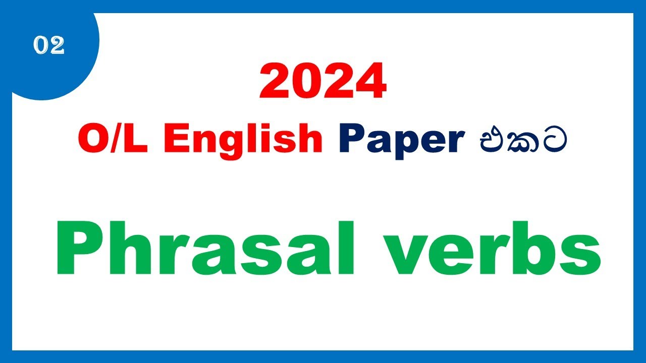 Exam Phrasal Verbs