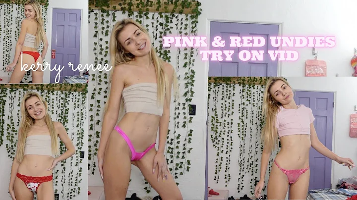 Pink & red undies try on !! Diff styles, vibes, sh...