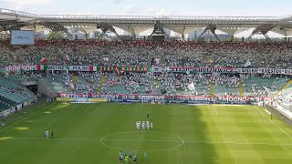 Legia Mistrz - Radość piłkarzy Legii i Żylety po meczu z Pogonią