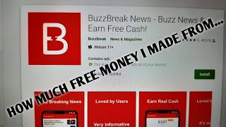Best Earning App Earn Money Reading News! How Much FREE MONEY I Have Made With Buzz Break App! screenshot 1