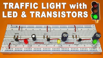 Easy Traffic Light circuit with Transistor BC547🚦