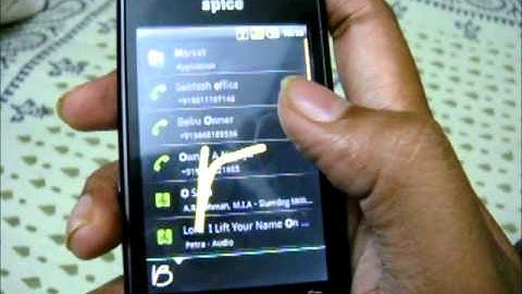 Spice MI 300, Android 1.6 Demo - Google Gesture Search