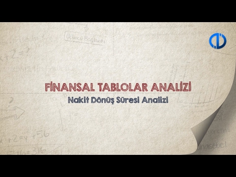 FİNANSAL TABLOLAR ANALİZİ - Ünite 4 Konu Anlatımı 2